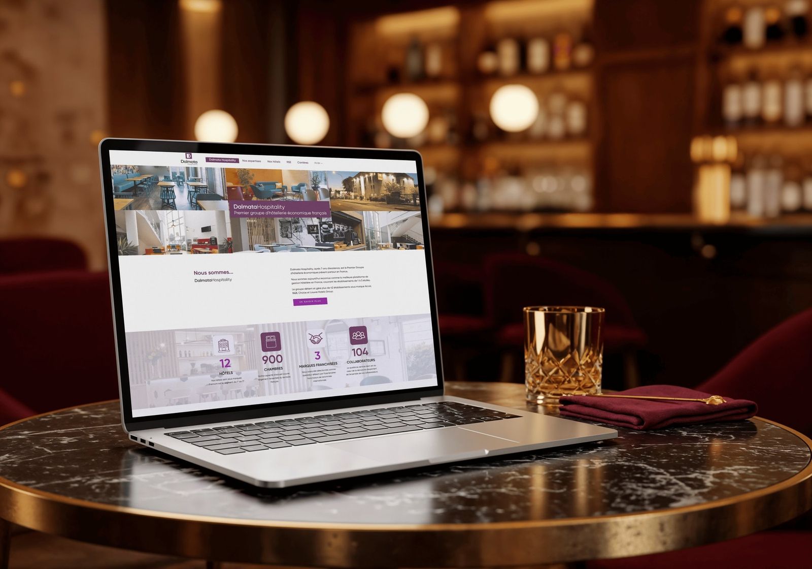 Réalisation Studio Nineteen pour Dalmata Hospitality