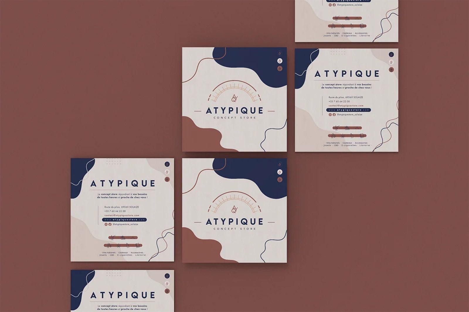 Atypique Concept Store, les affiches
