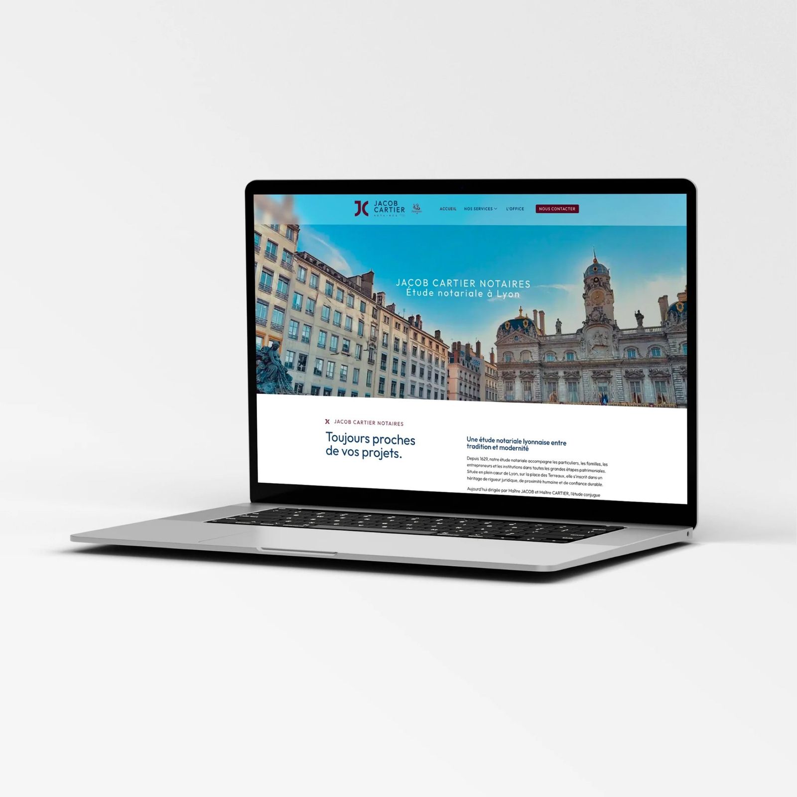 JC Notaires, le site internet