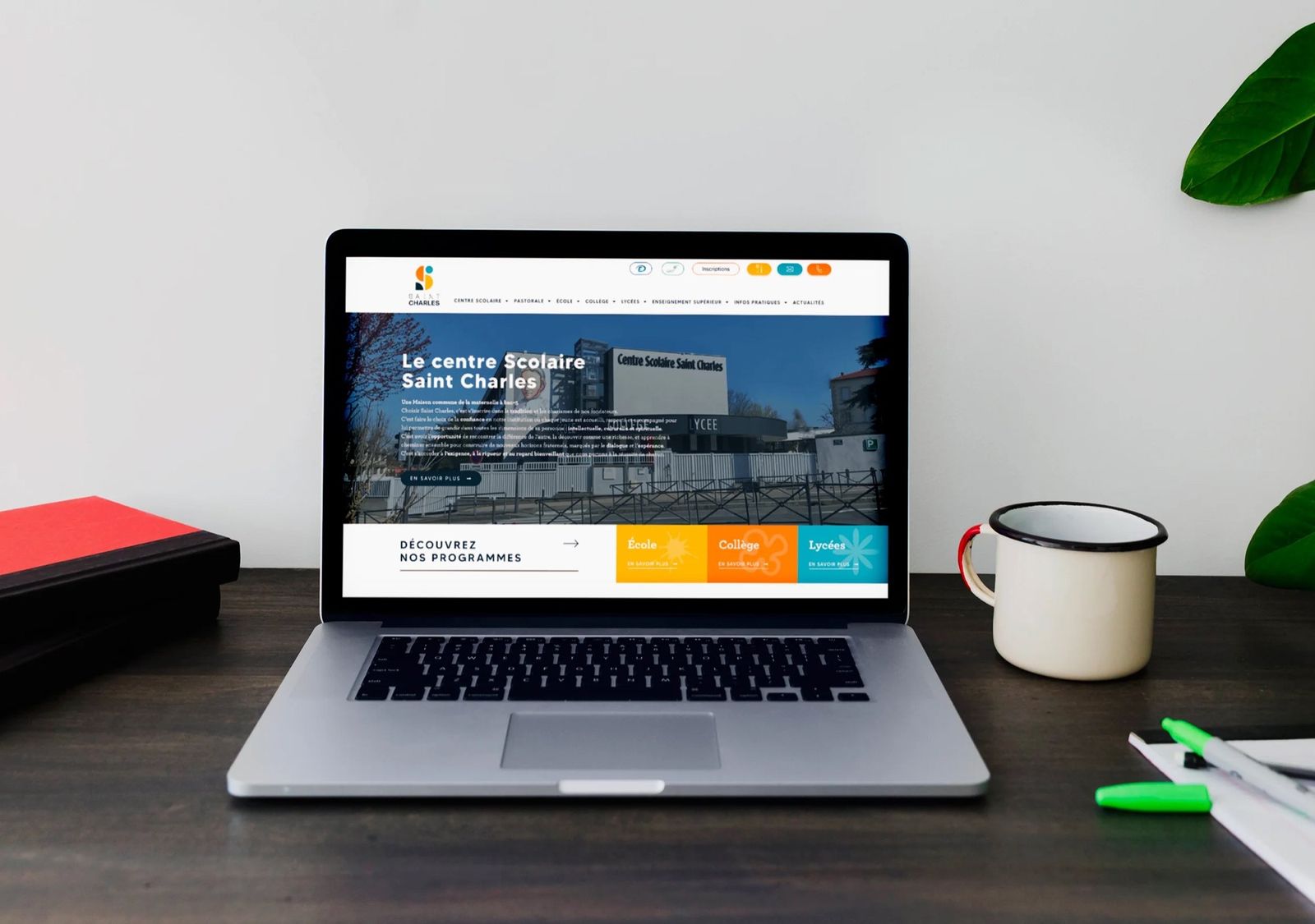 École Saint Charles, le site internet