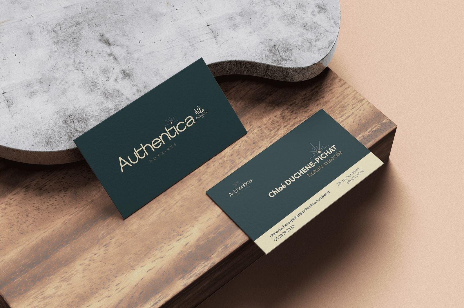 Authentica, les cartes de visite
