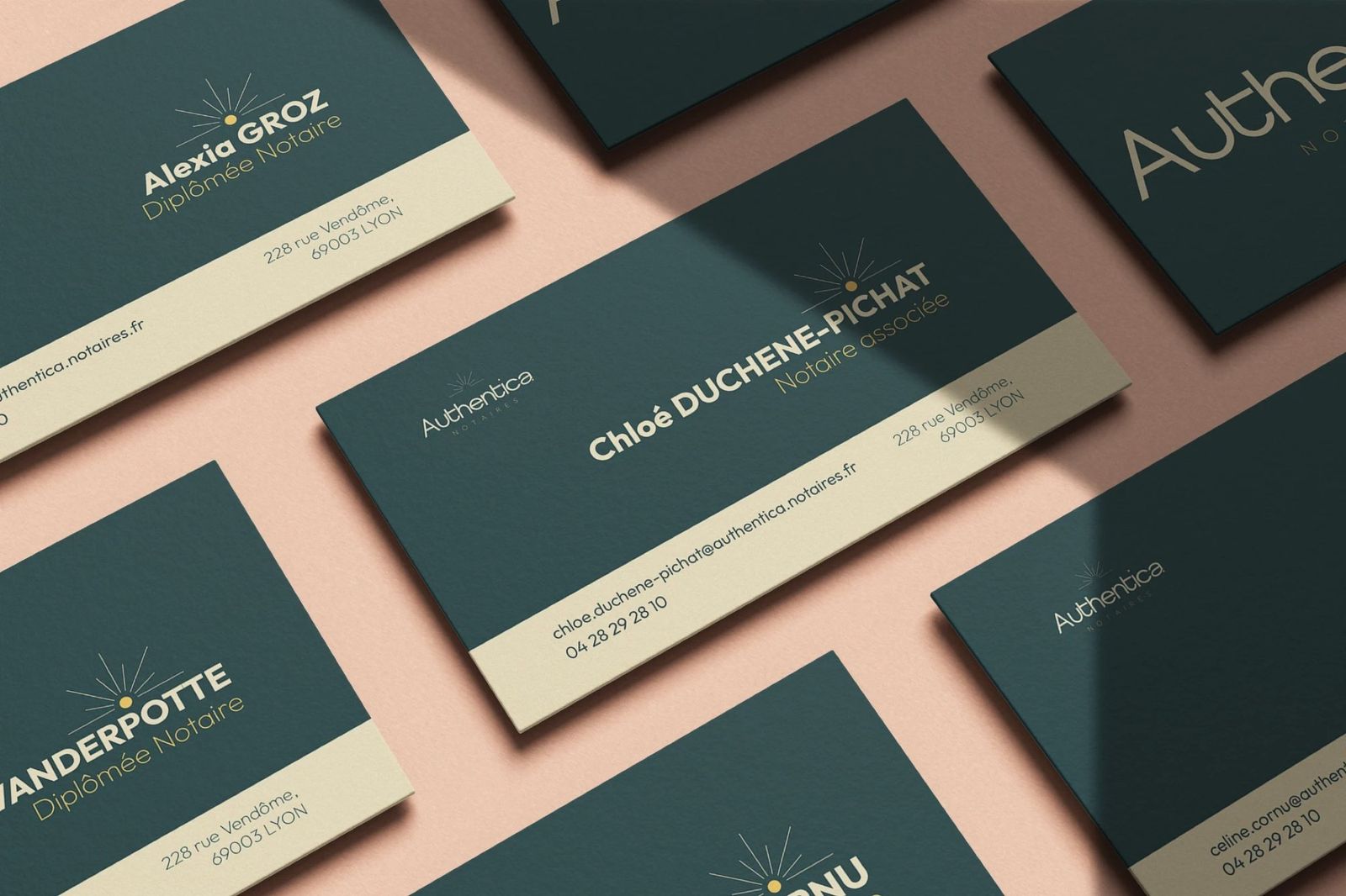 Authentica, les cartes de visite
