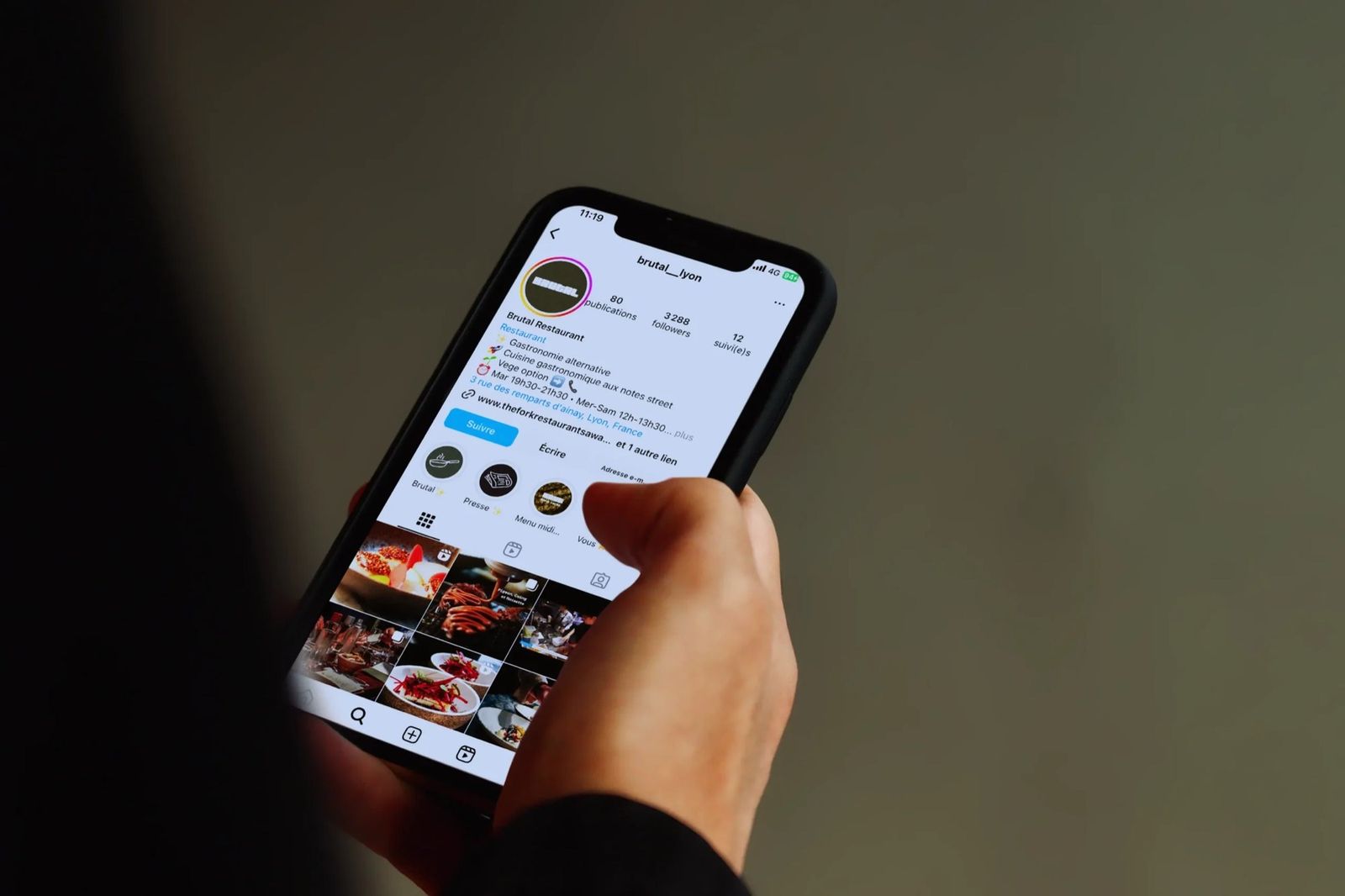 Brutal, le site en version mobile