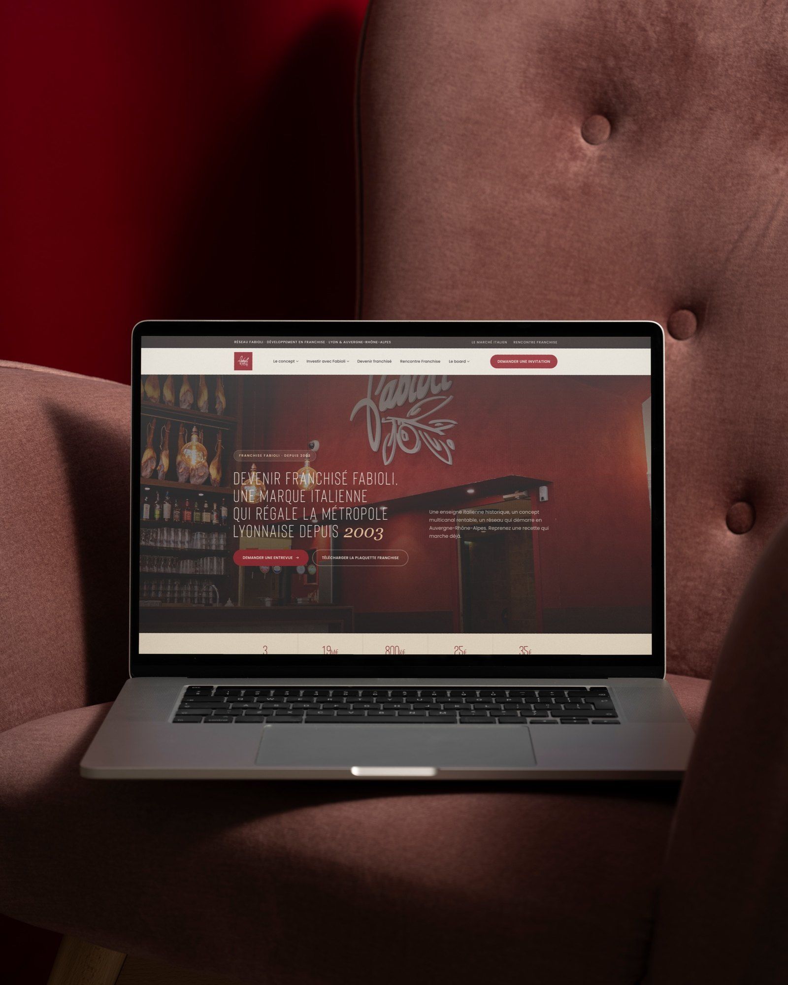 Fabioli, le site internet