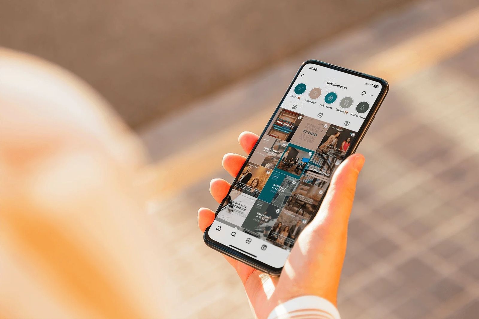 Thivel Notaires, le compte Instagram