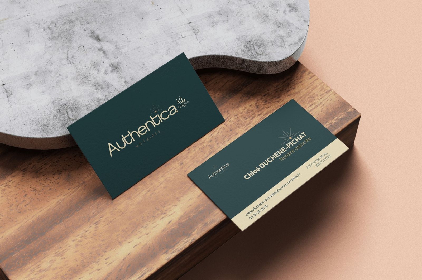 Authentica, les cartes de visite