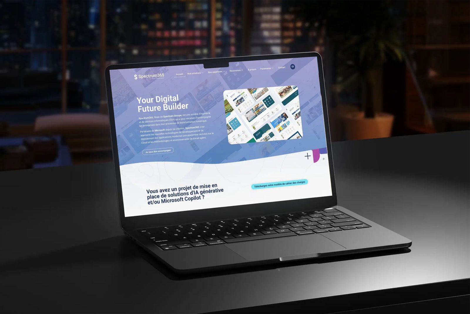 Spectrum 365, le site internet