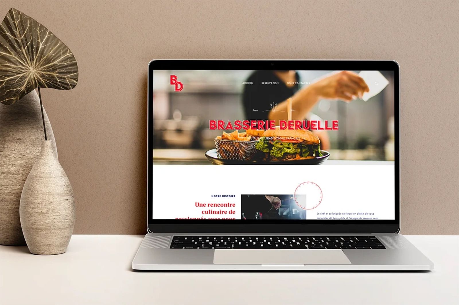 Brasserie Deruelle, le site internet