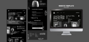 arborescence d'un site web - Image illustrant une maquette de site sur adobe xd