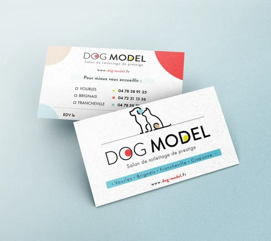 Carte de visite-DOG MODEL