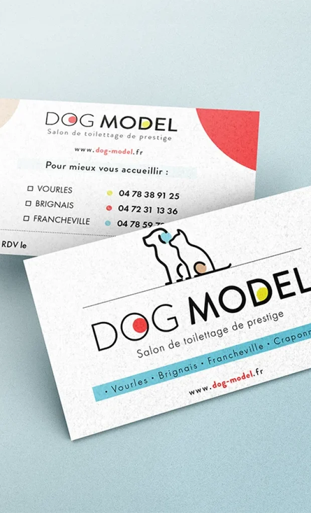 Carte de visite-DOG MODEL