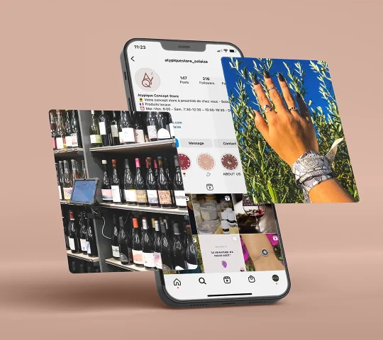 Mockup phone IG