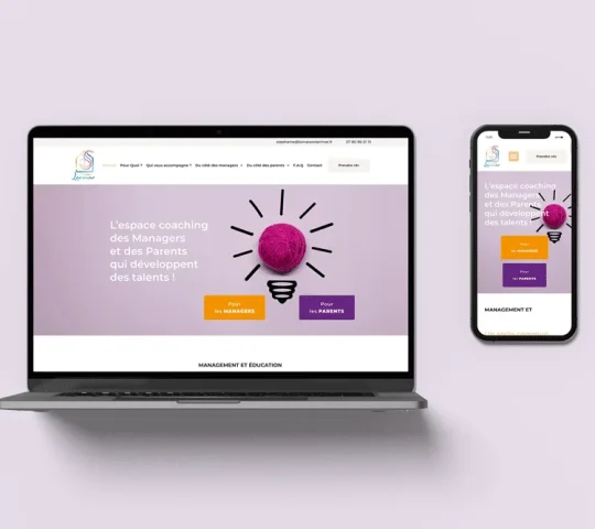 site-vitrine-laptop-mobile-la-maison-larimar-coaching-management-parental